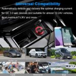 Rocketek 12V/24V 36W Waterproof Aluminum Dual USB Quick Charge 3.0 Charger Socket Power Outlet Adapter With LED Voltmeter - Image 6