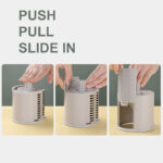 Multi-Functional Manual Vegetable Cutter High-Efficiency Rotary Grater With Handle - Image 3