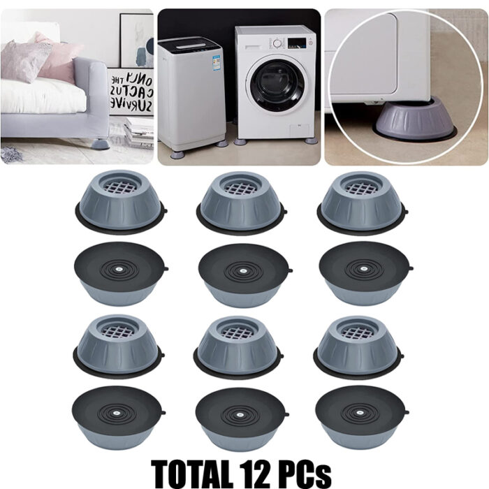 3-Pack Of 4Pcs Anti Vibration Washing Machine Universal Fixed Non-Slip Rubber Feet Pads - Image 8