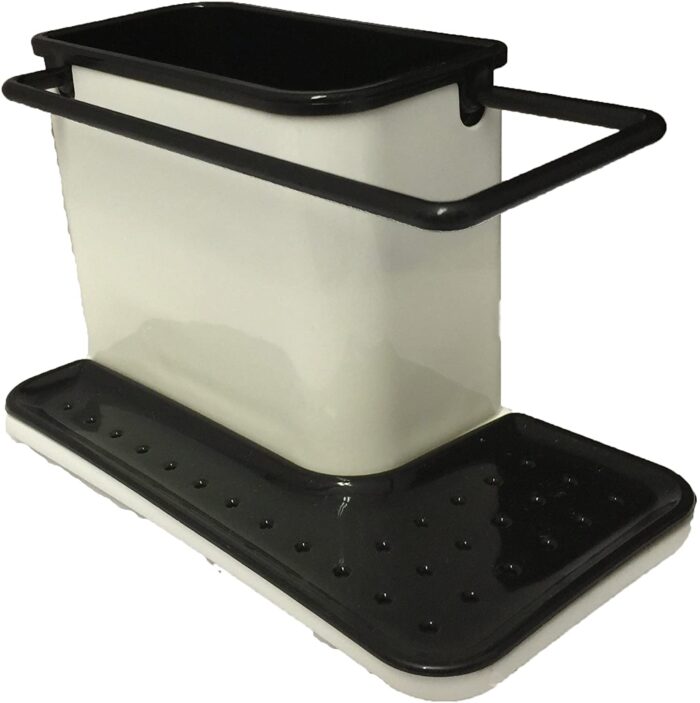 3 In 1 Sink Tidy Cleaning Caddy Bath Perfect Base Kitchen Brush Sponge Sink Draining Towel Rack - Image 3