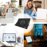 Slim And Portable USB Powered Laptop Cooling Pad With Adjustable Height, Ergonomic Design, And Advanced Airflow Technology - Image 11