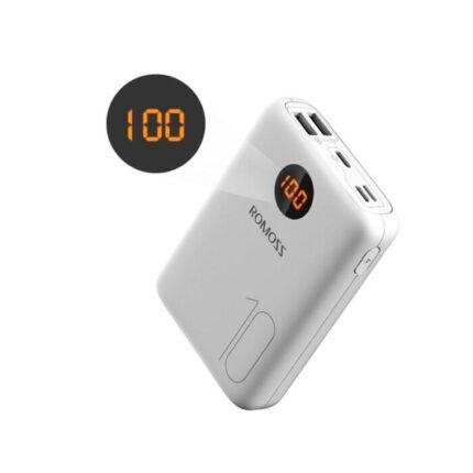ROMOSS 10000mAh Power Bank With Double USB Port Travel Size Portable Smartphone Charger