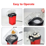 1200W Oil Free Popcorn Maker Machine with Measuring Cup - Image 7