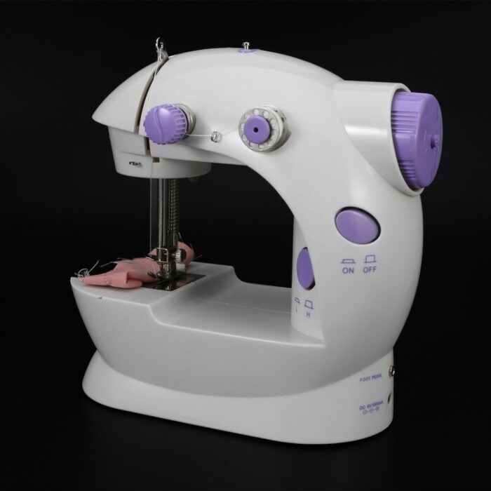 Electric Mini Sewing Machine Home Hand Machine Lock Stitch Adjustment With Light Handheld Portable Machine - Image 8