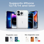 Joyroom JR-W020 Magnetic Wireless Power Bank in Black – 10000mAh Capacity with MagSafe Compatibility for Seamless Charging - Image 3