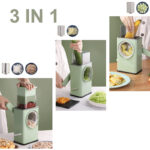 Multi-Functional Manual Vegetable Cutter High-Efficiency Rotary Grater With Handle - Image 5