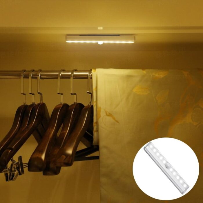LED Night Light With Motion Sensor For Closet Cabinet Auto Switch - Image 2