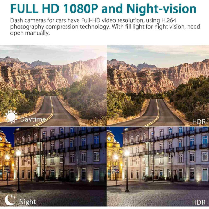 WDR Dashcam 3 Full HD 1080P Video Advanced Car DVR Technology With 170 Degree Wide Angle - Image 8
