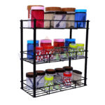 3-Tier Multi-Purpose Metal Kitchen Storage Shelf Rack - Image 2
