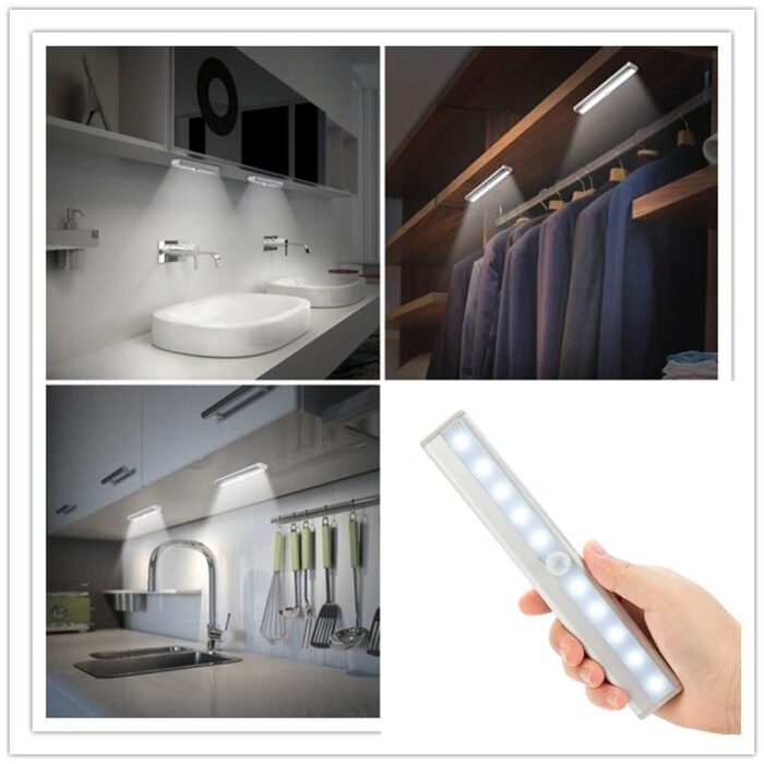 LED Night Light With Motion Sensor For Closet Cabinet Auto Switch - Image 3