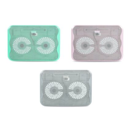 M-803 Arrow X Large 2-Blade Notebook Cooling Pad With Quiet Operation And USB Connectivity