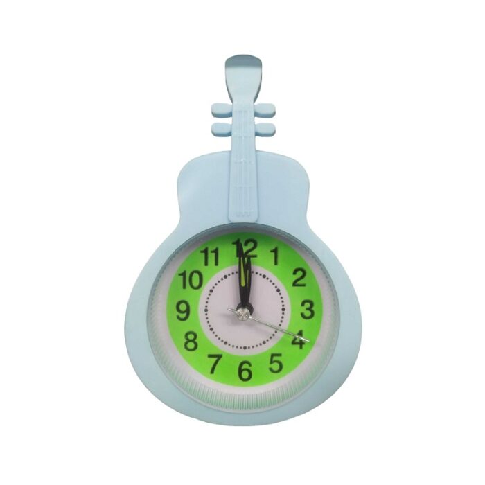 Mini Guitar-Shaped Desk Alarm Clock with Quartz Movement - Image 6