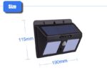 40 LEDs Solar Powered Motion Wall Light Outdoor Waterproof Energy Saving - Image 3