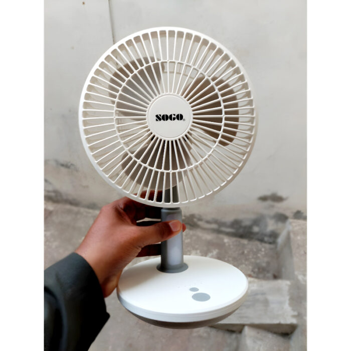 JPN-519 Sogo Mini Portable Rechargeable Table Fan With Extended Battery Life - Image 10