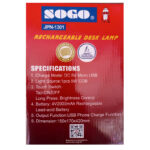 JPN-1301 Sogo Rechargeable Table/Desk Portable And Stylish Lamp - Image 7