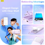 Baseus Comet Series 20000mAh 22.5W Dual-Cable Digital Display Fast Charging Power Bank - Image 16