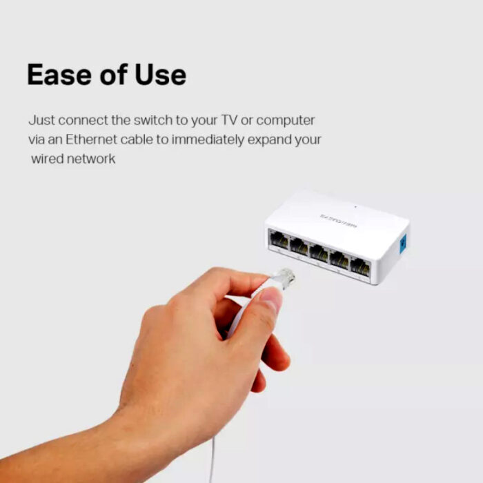 MS105 Mercusys 5-Port 10/100Mbps Desktop Network Switch - Image 6
