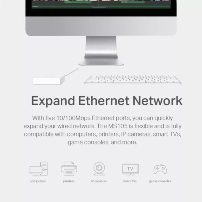 MS105 Mercusys 5-Port 10/100Mbps Desktop Network Switch - Image 5