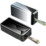 SOVO P3 Multi-Functional 30000mAh Ultra-Large Capacity Power Bank With Built-In 3 Cables And Flashlight - Image 7