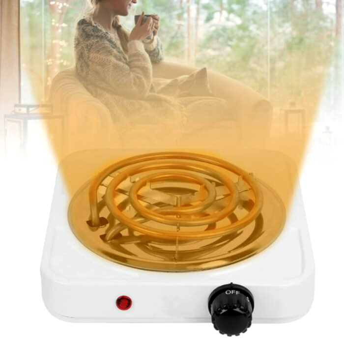 Efficient 1000W Electric Stove Mini Hot Plate For Quick Heat-Up And Easy Cooking - Image 3