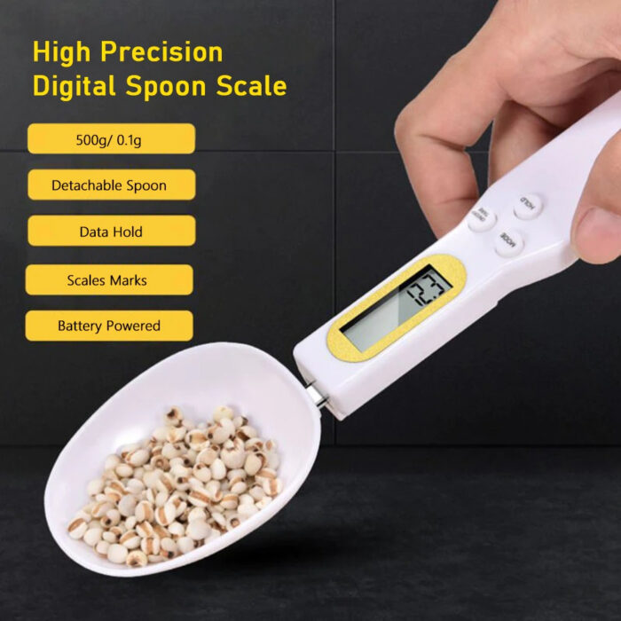 Ultra-Compact Digital LCD Screen Display Measuring Spoon Scale Up To 500g/0.1g - Image 2