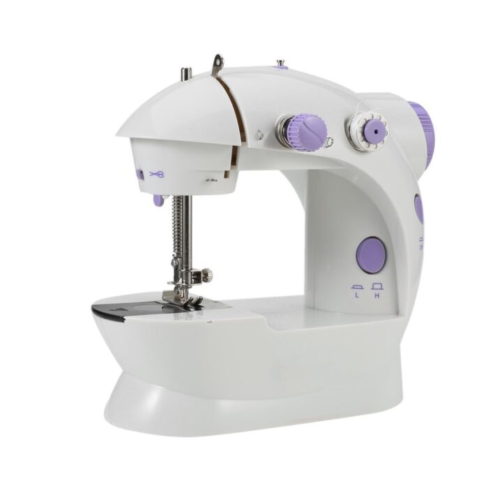 Electric Mini Sewing Machine Home Hand Machine Lock Stitch Adjustment With Light Handheld Portable Machine - Image 7