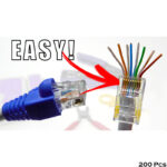 200 Pcs RJ45 CAT6 Pass Through And Foldable Shrapnel Design Ethernet Cable Connectors - Image 4