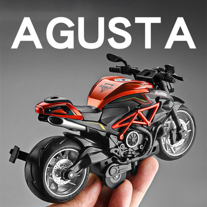 1:12 Alloy Series Classic Racing Pull Back Sports Bike With Flashing Lights And Sounds - Image 1