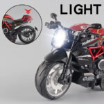 1:12 Alloy Series Classic Racing Pull Back Sports Bike With Flashing Lights And Sounds - Image 5