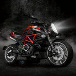 1:12 Alloy Series Classic Racing Pull Back Sports Bike With Flashing Lights And Sounds - Image 8