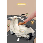 1/10 Alloy Mini Retro Diecast Model Classic Street Motorcycle Toy With Sound And Lights - Image 2
