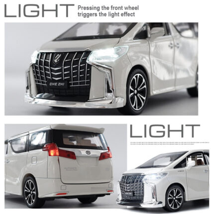 Dynamic Drive Explorer Alphard Feature-Packed Die-Cast Metal Model Car With Light And Sound