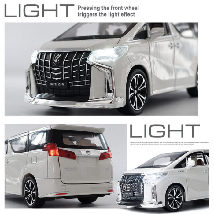 Dynamic Drive Explorer Alphard Feature-Packed Die-Cast Metal Model Car With Light And Sound - Image 1