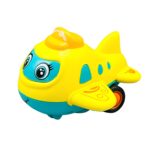2Pcs Happy Face Cute Mini Airplane Push Toy For Kids - Image 6