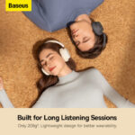 Baseus Bowie D05 Wireless Headphones: Bluetooth 5.3, 70-Hour Playtime, Foldable Design, 40mm Drivers, HiFi Stereo Sound - Image 6