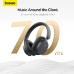 Baseus Bowie D05 Wireless Headphones: Bluetooth 5.3, 70-Hour Playtime, Foldable Design, 40mm Drivers, HiFi Stereo Sound - Image 2