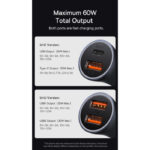 Baseus Golden Contactor Max Dual-Port High-Speed Fast Charger for Cars 60W USB + Type-C Charging Power - Image 10