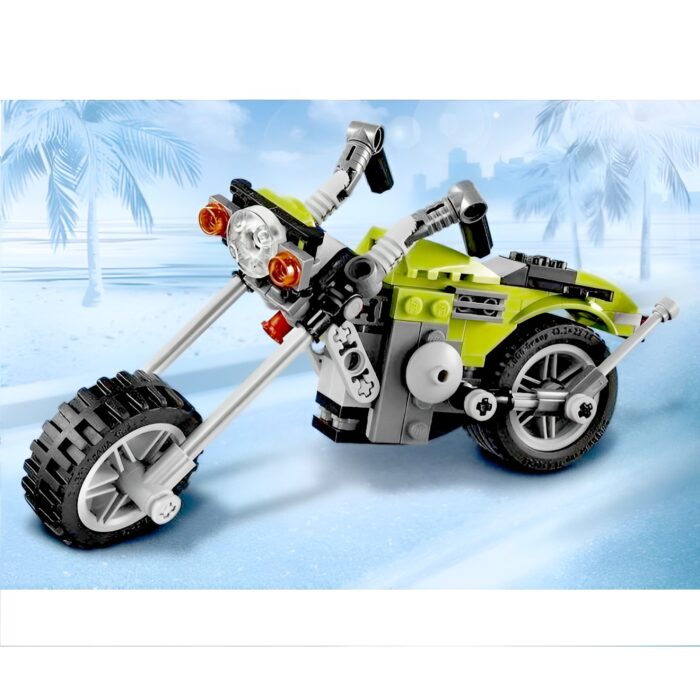 129Pcs Architect 3-In-1 Highway Cruiser Motorcycle Building Blocks Toy - Image 4