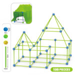 Creative 100-Piece Interactive Building Tent Set For Kids DIY Construction - Image 4