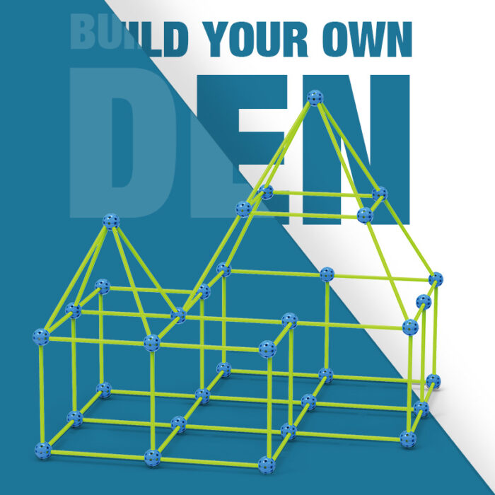 Creative 100-Piece Interactive Building Tent Set For Kids DIY Construction - Image 5