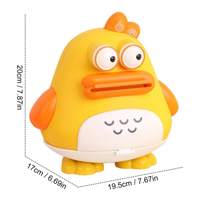 Cute Duck Cartoon Shape Interactive Money-Saving Piggy Bank For Kids - Image 4