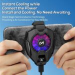 MEMO DL05 Instant Heat Dissipation Phone Cooling Radiator Fan With Temperature Display - Image 9