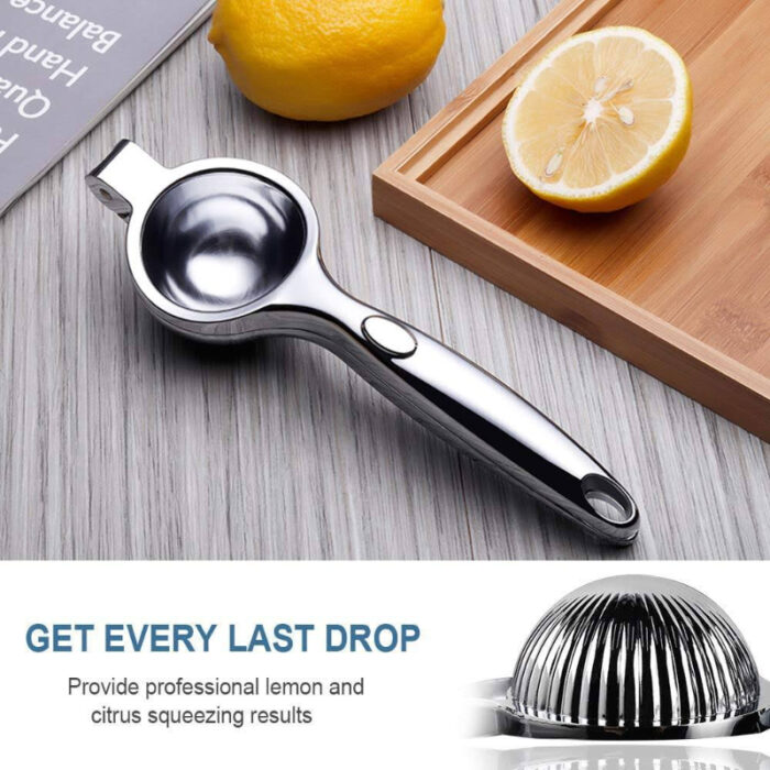 Hand-Operated Single Press Stainless Steel Lemon Squeezer - Image 11