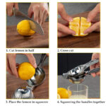 Hand-Operated Single Press Stainless Steel Lemon Squeezer - Image 5