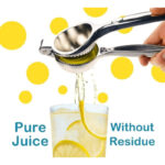 Hand-Operated Single Press Stainless Steel Lemon Squeezer