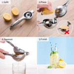 Hand-Operated Single Press Stainless Steel Lemon Squeezer - Image 3