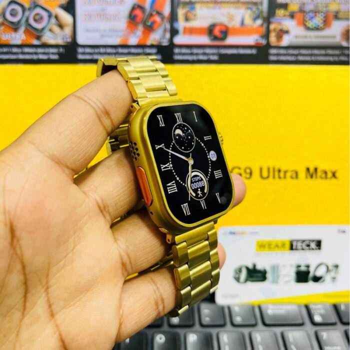 Haino Teko G9 Ultra Max 1.92 Inches Display Golden Edition Smart Watch - Image 6