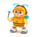 Cute Musical Educational Dancing Bee Toy For Kids With Music And Light Effects - Image 3