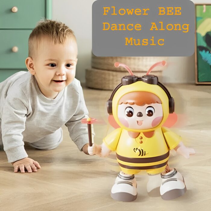 Cute Musical Educational Dancing Bee Toy For Kids With Music And Light Effects - Image 8