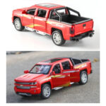1:32 Chevrolet Silverado Pickup Model Alloy Die-Cast Truck Toy With Music And Light - Image 10